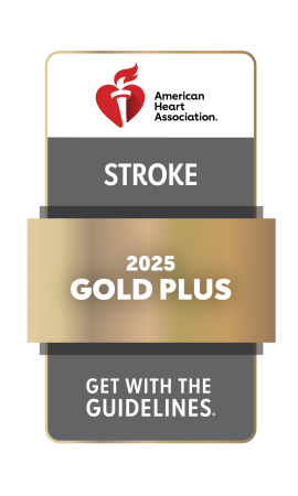 An American Stroke Association "Get with the Guidelines" Gold Plus Award Logo