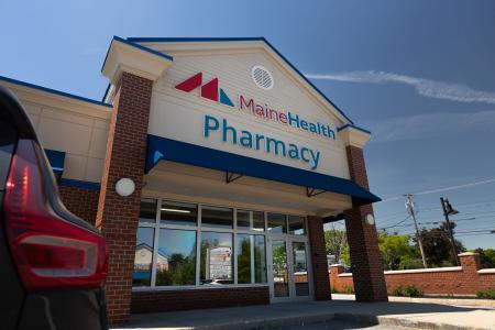 Exterior of the MaineHealth Pharmacy on Brighton Ave in Portland