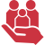 Icon of hand holding a family