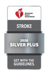 American Heart Association 2026 Silver Plus award for Stroke care
