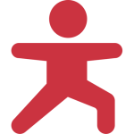 Icon of person exercising