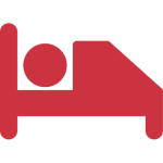 Icon of person sleeping in bed