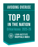 Award for being Top 10 in the Nation for "Avoiding Overuse" by the Lown Institute
