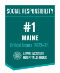 Number one in Maine award for "social responsibility" by the Lown Institute