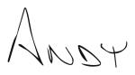 Signature of President and CEO Andy Mueller