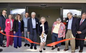 A ribbon cutting ceremony for a new MaineHealth behavioral health location in Brunswick, Maine 