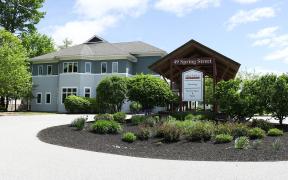 Main entrance of 49 Spring Street in Scarborough