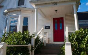 Main entrance of MaineHealth Urology in Farmington