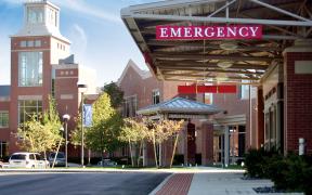 Exterior of Mid Coast Emergency Department