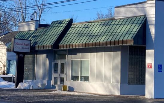 Main entrance to MaineHealth Comprehensive Addiction Medicine Portland