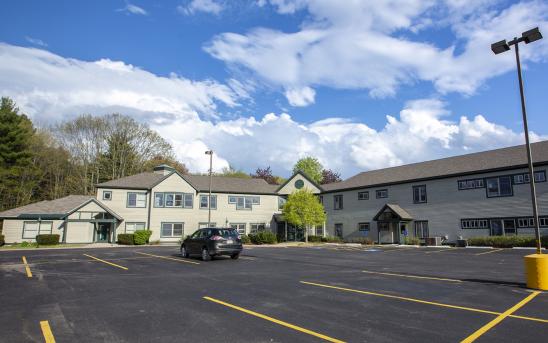 An exterior view of the MaineHealth Home Health and Hospice administrative office in Saco, Maine.