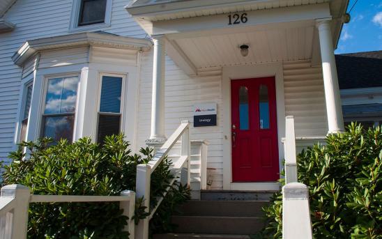 Main entrance of MaineHealth Urology in Farmington