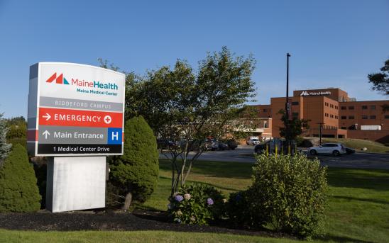 An exterior view of 1 Medical Center Dr in Biddeford, Maine