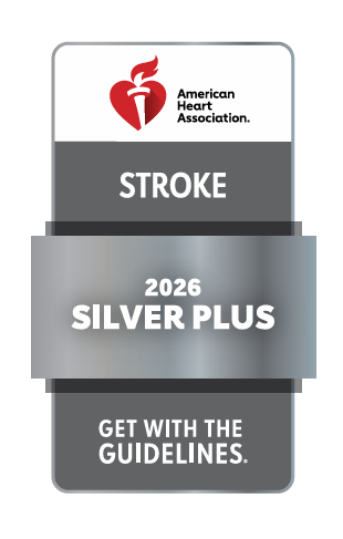 American Heart Association 2026 Silver Plus award for Stroke care