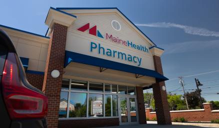 Exterior of the MaineHealth Pharmacy on Brighton Ave in Portland